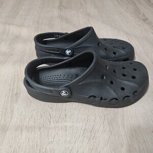 Crocs Baya Clogs Mens 8 Womens 10 Black Rubber Perforated Comfort Shoes Unisex